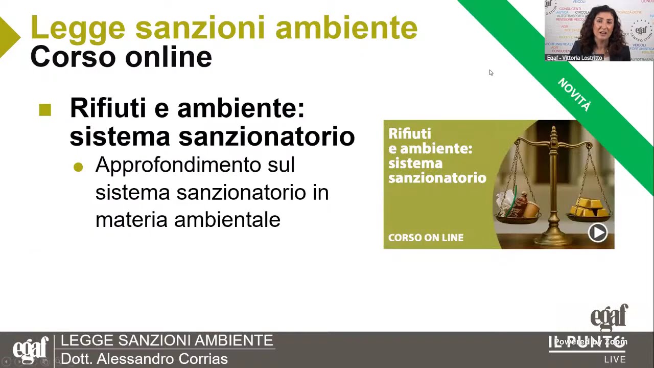 Il Punto Live: Legge sanzioni ambiente - Dott. Alessandro Corrias