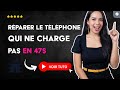 Comment RÉPARER un TÉLÉPHONE PORTABLE qui ne RECONNAÎT pas le CHARGEUR en 47 S
