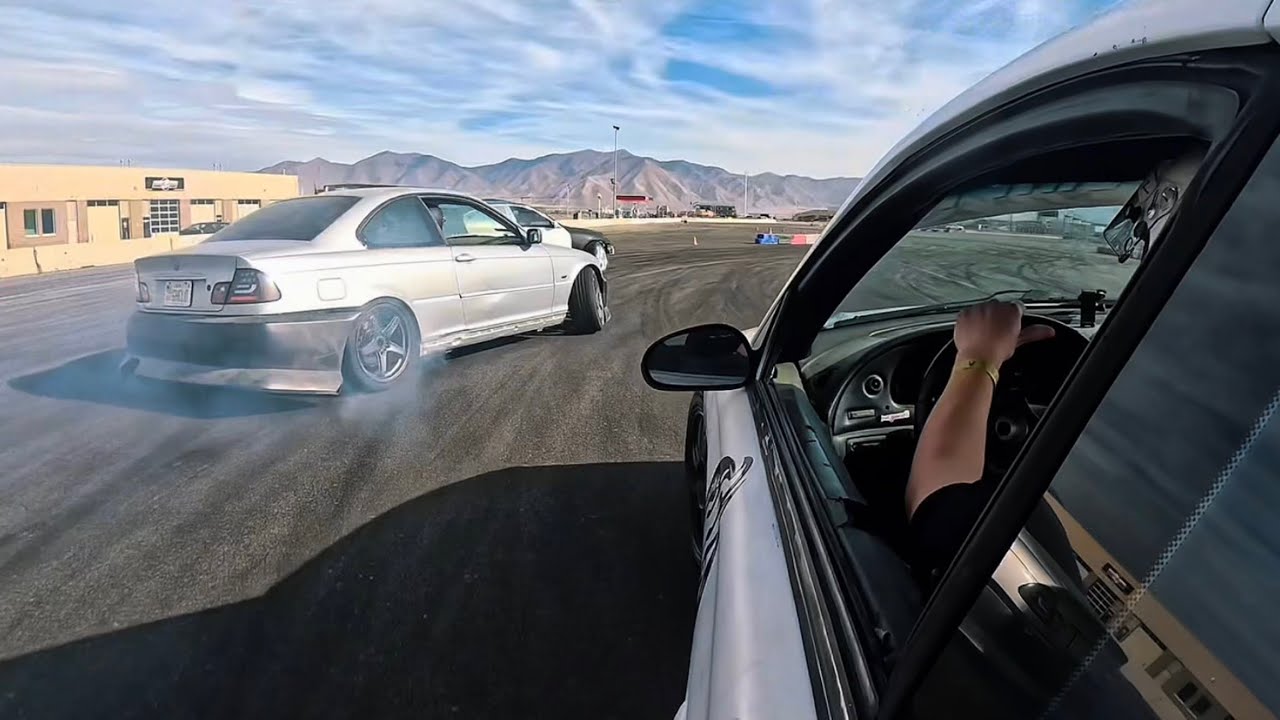 В прошлый раз я дрифтовал на своём первом Mustang! День дрифта на площадке для отработки заносов.