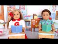 Play Dolls Stories about school routines and activites for kids!