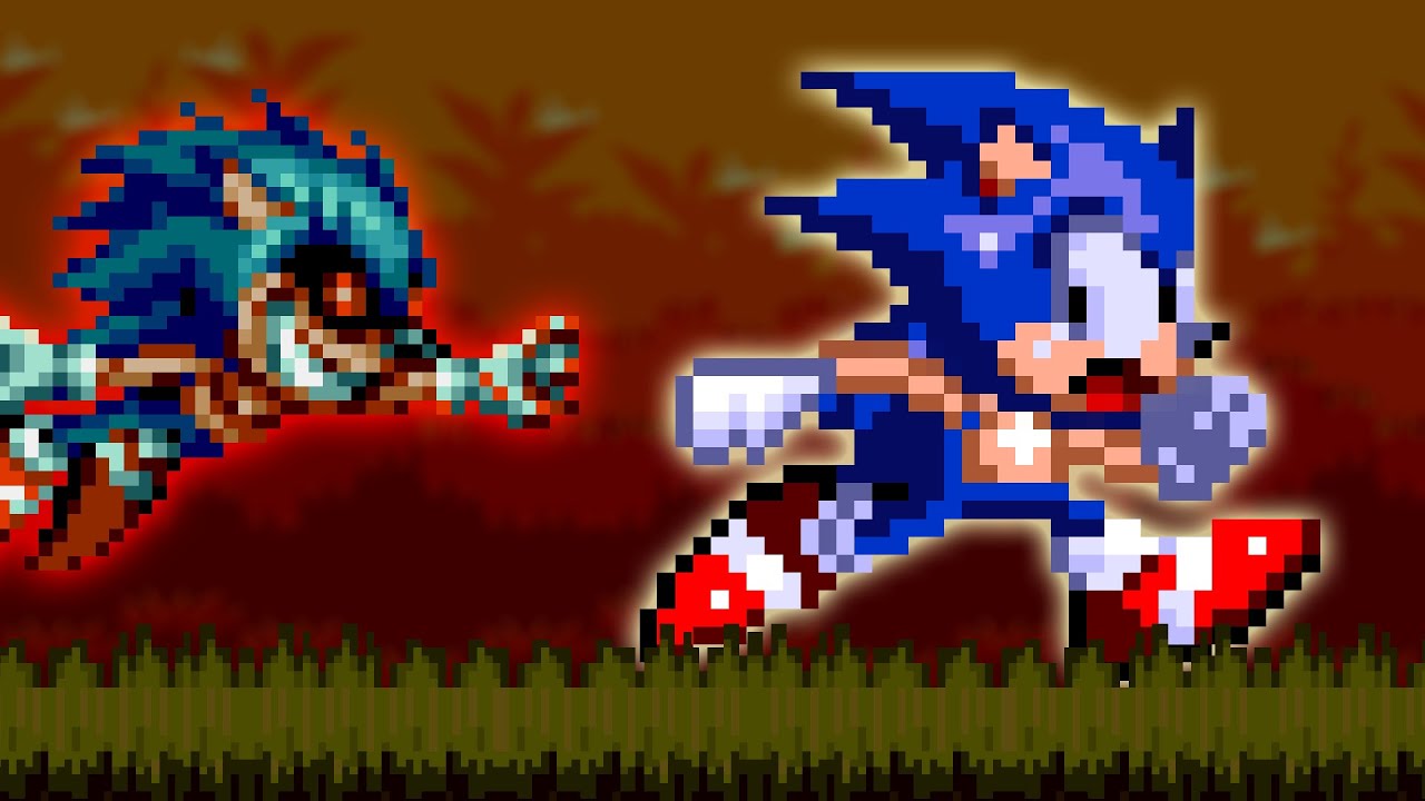 Glitch Sonic.Exe in Sonic 3 AIR [Sonic 3 A.I.R.] [Mods]