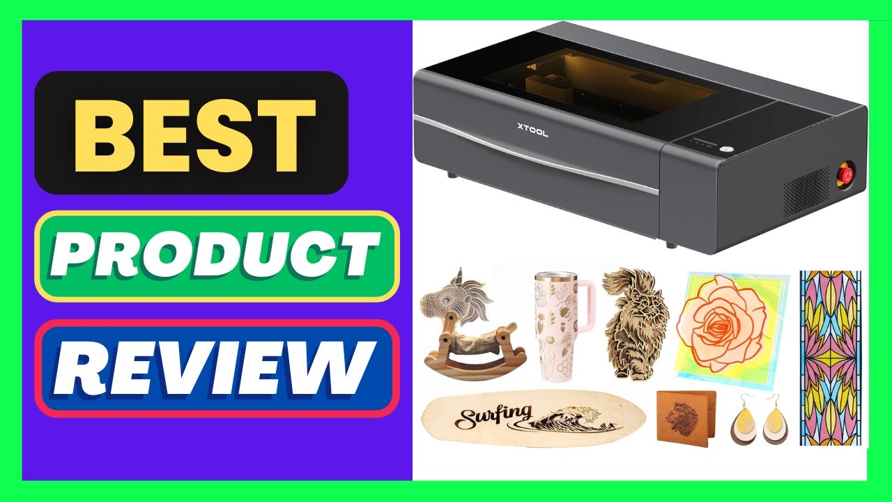 xTool P2S 55W CO2 Laser Cutter, Smart Desktop CO2 Laser