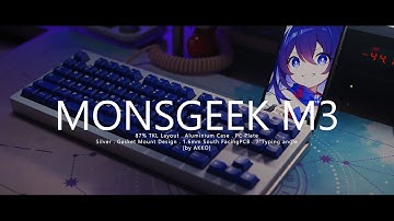 Akko MONSGEEK M3 + Pure Berry Switch | Building & Typing Test