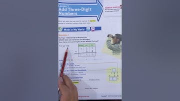 Math: Chapter 2 Lesson 7  (week 5) Grade 3