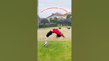 Step by Step Back Handspring Tutorial 🤸‍♀️✨ #acrobatics #easy
