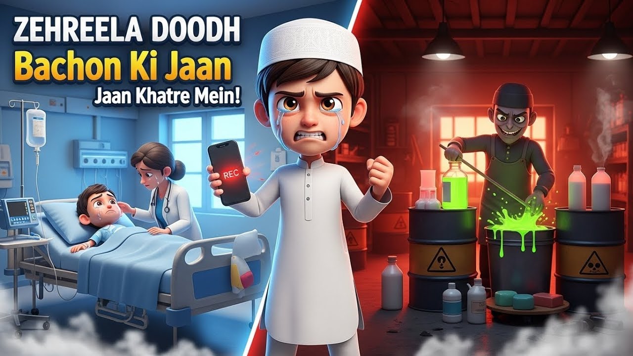 Zehreela Doodh! Bachon Ki Jaan Khatre Mein | Islamic Detective Story | Dream Wall Official