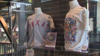 New Texas Rangers exhibit on display at Globe Life Field