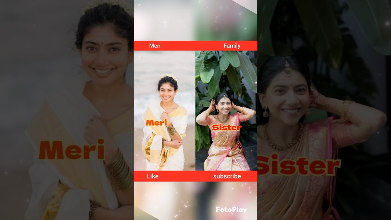 Sai Pallavi ki real family father mother and sister 