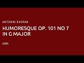 Antonin Dvorak - Humoresque in G Major Op.101 No 7 for violin/flute and piano (piano accompaniment)