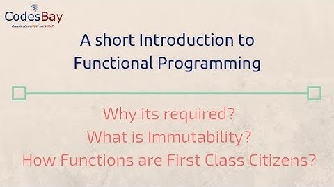 A short introduction to What is Functional Programming and its advantages
