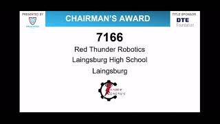Red Thunder Robotics Wins The 2021 District Chairmans Award