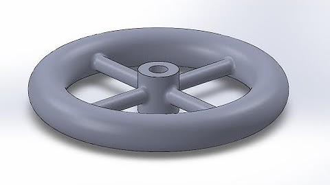 Feed Check Valve | Part - 05 Hand Wheel | Solidworks Tutorials