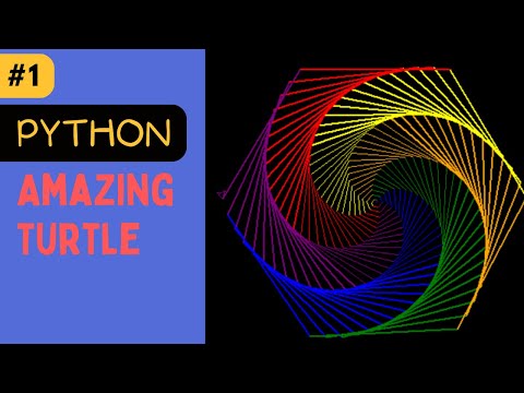 Awesome Design with Python Turtle | python turtle graphics tutorial #1 | @apnadepartment