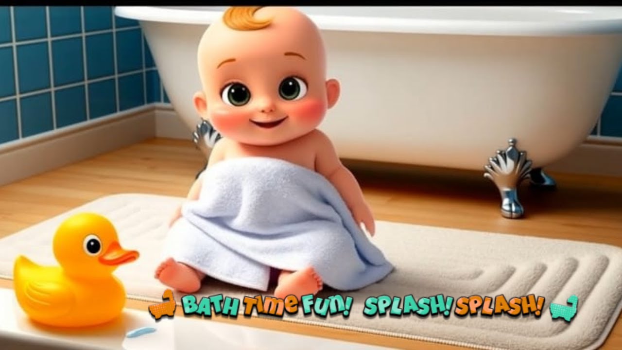 🛁 Bath Time Fun Song | Kids Bath Song | Splashy Bubbles & Clean Fun 🎶 