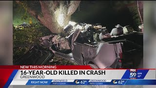 Greenwood crash: 16-year-old dead, teen injured in Greenwood car crash