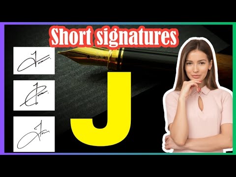 J signature style  Signature style of my name J   J Short signature