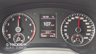 VW Sharan 1.4 TSI BMT DSG 150 PS 0-100 km/h acceleration