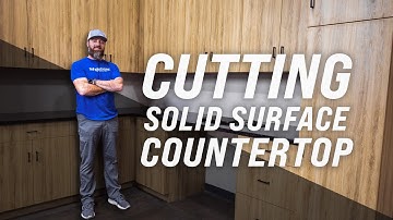 ShopSabre CNC - Cutting a Solid Surface Countertop