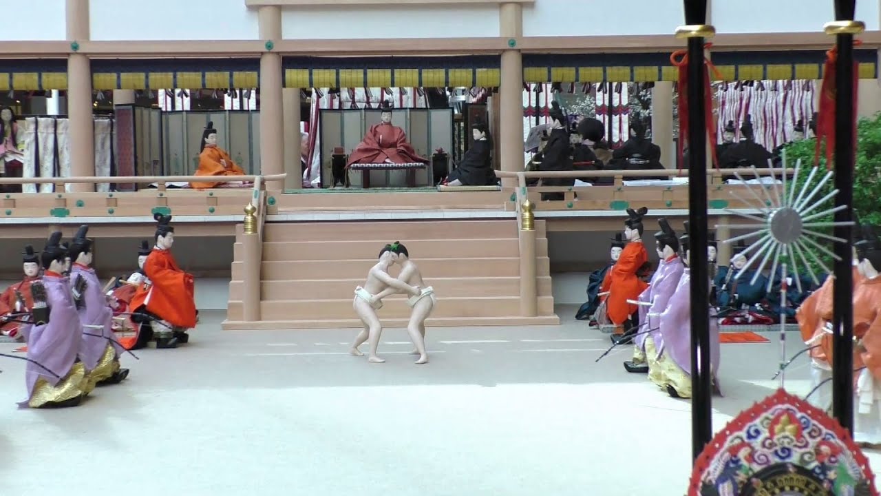 相撲ジオラマウワッチ 現代の大相撲の源流＞相撲節会（すまいのせちえ）ジオラマ - YouTube