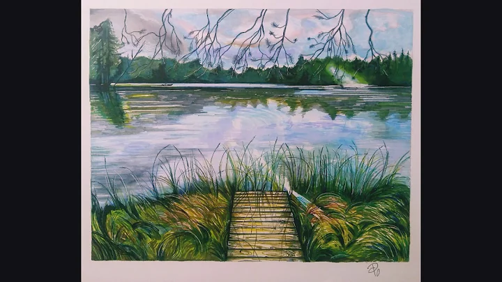 Time Lapse Landscape Illustration by Patti Arnold