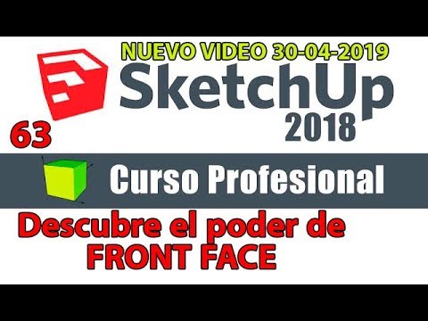 Sketchup 2018 - 63 Descubre el poder de Front Face - 3d4every1