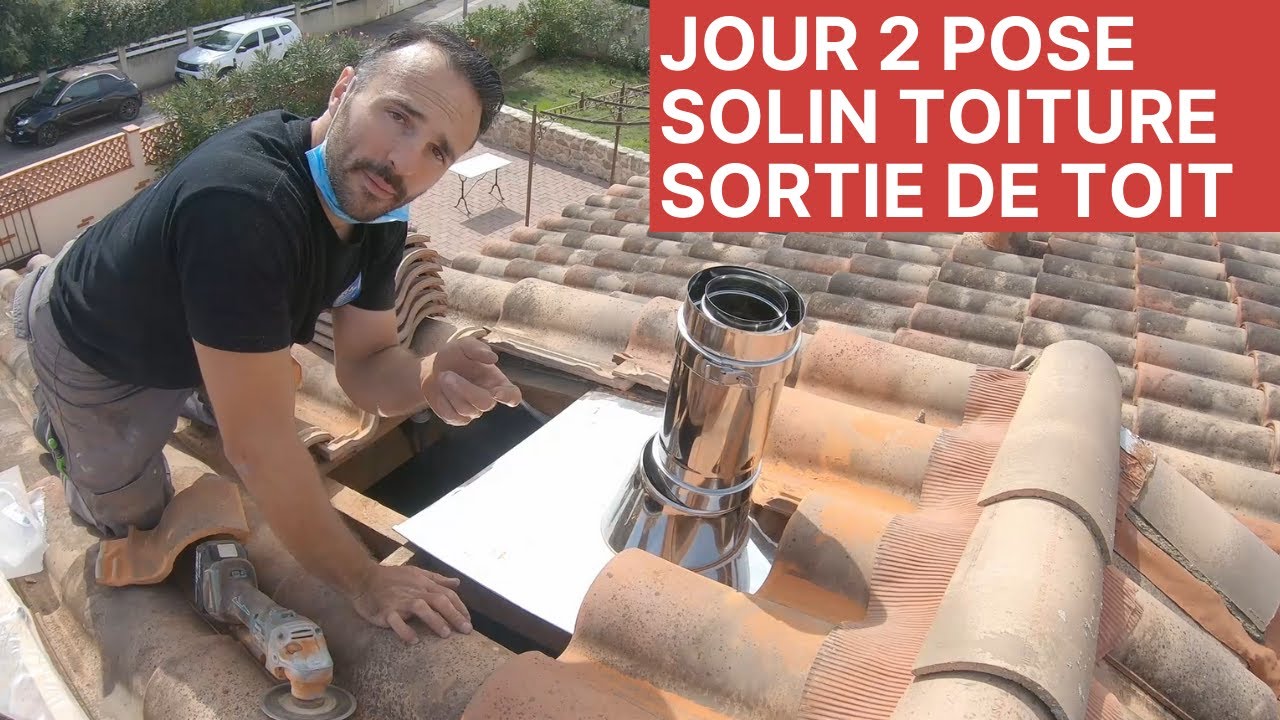 Jour 2 comment poser un  solin de toiture pour sortie de toit.