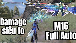 COD MOBILE | M16 GẮN THẺ FULL AUTO DAMAGE TO RÚT MÁU CỰC NHANH VÀ SAI LẦM KE BO MẤT TOP 1 | Hòn CODM