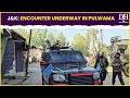 Jammu and kashmir news  encounter in jks pulwama district 2 terrorists trapped