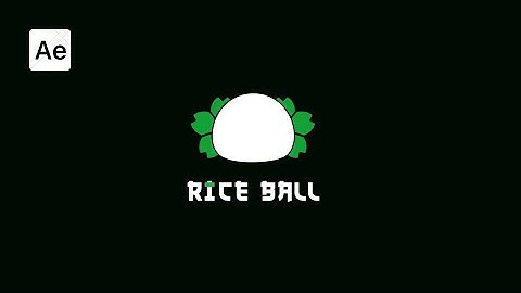 Custom Logo Animation in After Effects | Rice Ball Logo | After Effects Tutorial
