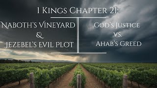 1 Kings Chapter 21 | Naboth’s Vineyard & Jezebel’s Evil Plot | God’s Justice vs. Ahab’s Greed