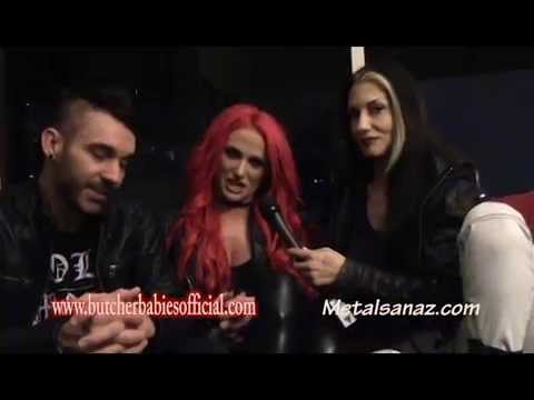 Butcher Babies hanging out at Whisky A Go Go