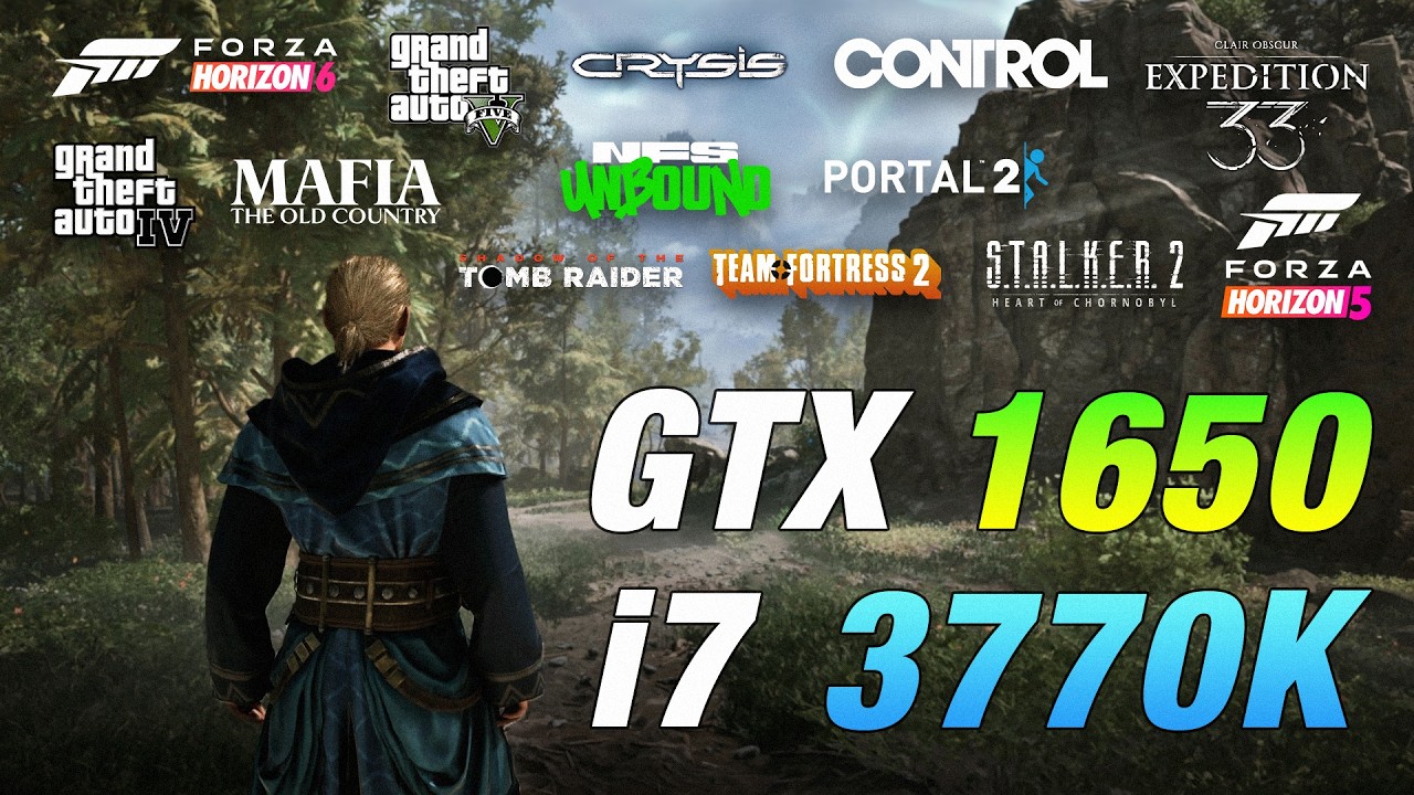 Gaming on i7-3770K OC 4.3 GHz + GTX 1650 In 2026 - Test in 35