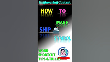 How to make ship symbol in word #ytshorts #shorts #word #computer #laptop #shortvideo #symbols