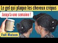 Gel 100 naturel pour plaquer boucler les cheveux crpus naturels 