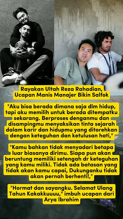 Rayakan Ultah Reza Rahadian, Ucapan Manis Manajer Bikin Salfok.. #shorts #insertlive