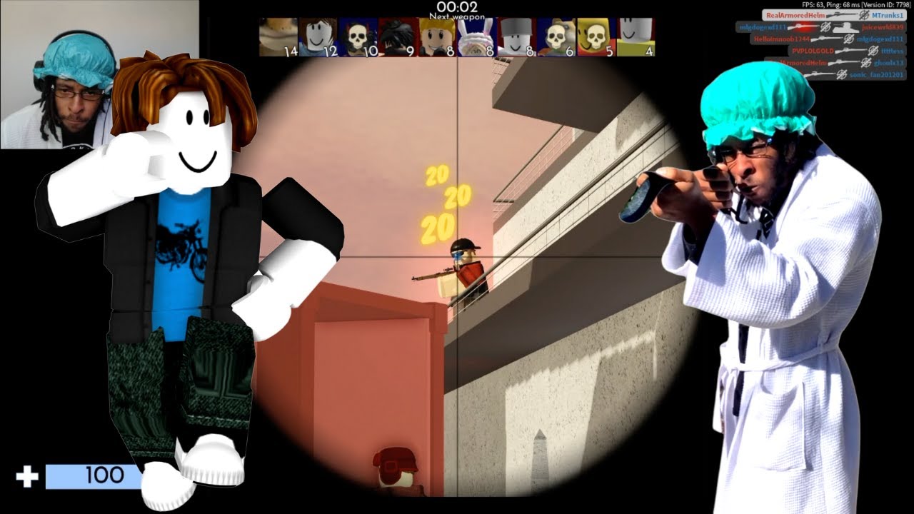 MAMA TRUNKS PLAYS ROBLOX! (ARSENAL) YouTube