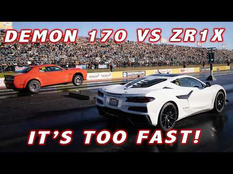Zr1x Shocks The World Vs Demon 170! * Corvette Zr1x Vs Demon 170 1/4 Mile At Tx2k