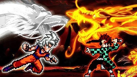 Son Goku DBS V7 OP (all form) VS Tanjiro V3 OP (all form) in Jump Force Mugen