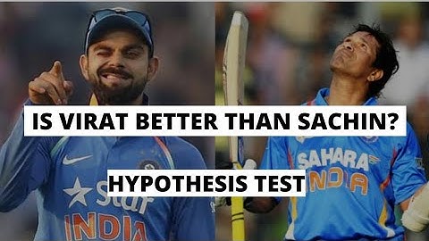 Is #virat is better than #sachin ? Statistics made easy! |Hypothesis-t-test Minitab| #trending