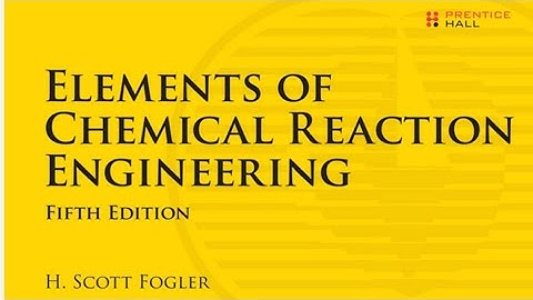 Elements of chemical Reaction engineering Book Pdf