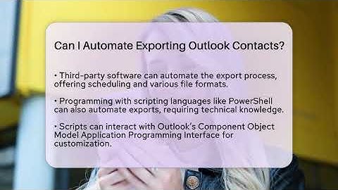 Can I Automate Exporting Outlook Contacts? - TheEmailToolbox.com