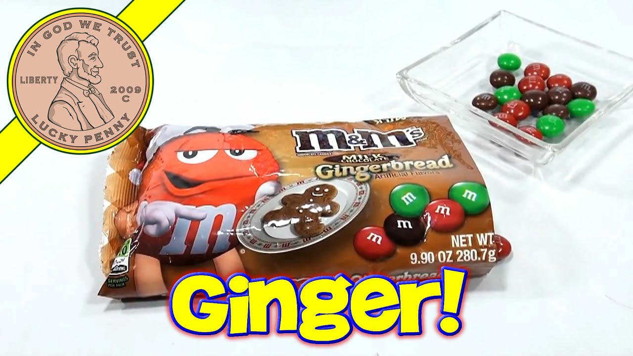 M&M's Gingerbread Flavor Candies - Christmas Candy Tasting Food Review