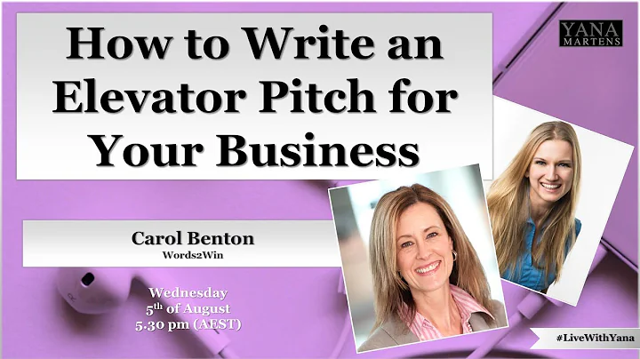 How to Write an Elevator Pitch for your Business w...