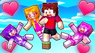 Stuck On One Tiny Block With My Crazy Fan Girls... Minecraft