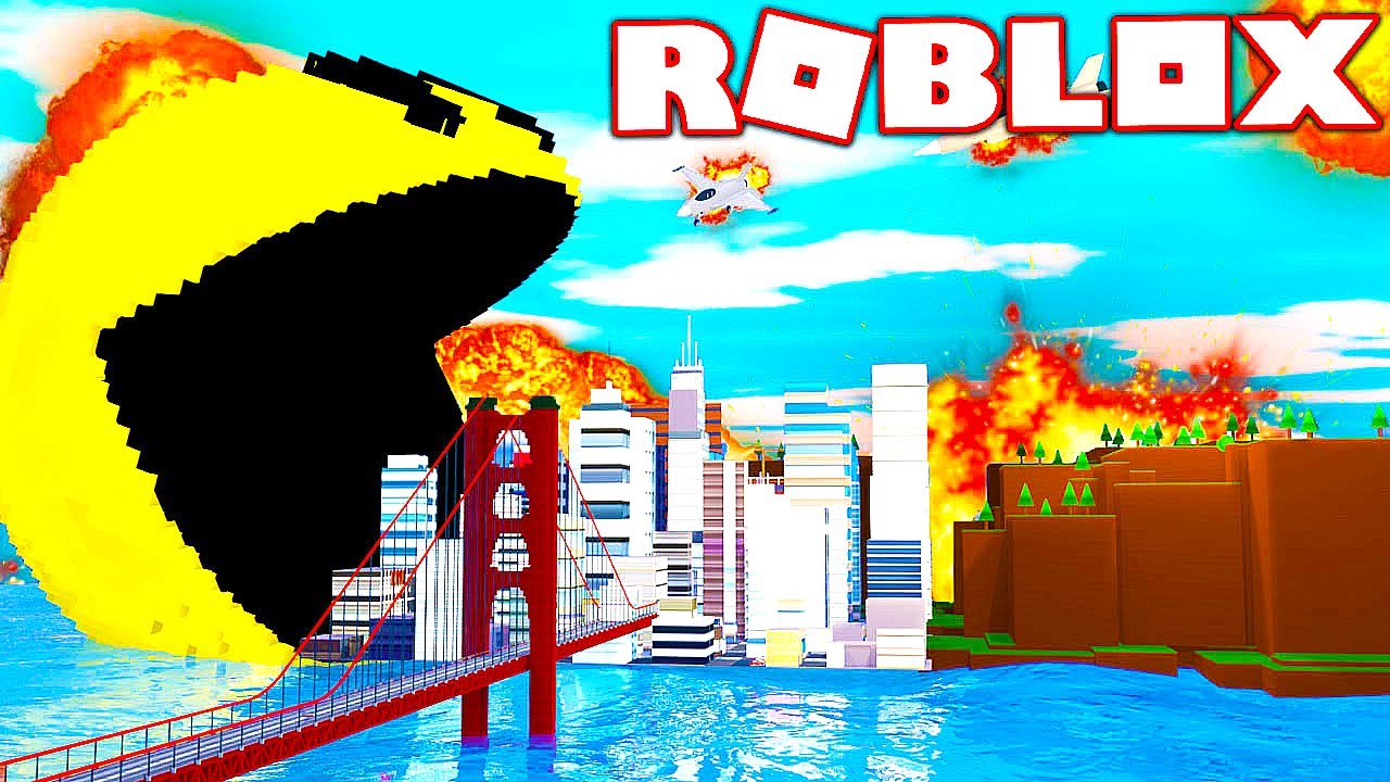 Pacman Takes Over The World In Roblox Roblox Pacman Youtube - pac man and roblox roblox
