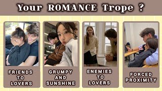 Which Romance Trope Are You ? 💌🎀 Aesthetic Personality Quiz @harni_bee  