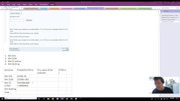 Method for finding expected value- lottery problem