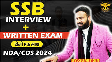 How to Prepare for SSB Interview & Written Exam Simultaneously NDA/CDS 2024 |  Learn with sumit