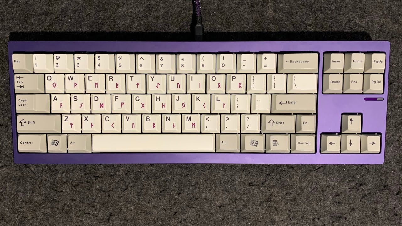 Jc Studio Rune TKD Cycle7 Void Elf - JC Studio Keycaps Runes Purple - YouTube