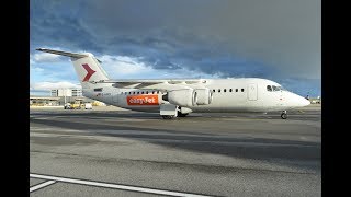 BAe 146-200 - easyJet wetlease operated by WDL from Tegel to Schwechat in 4K